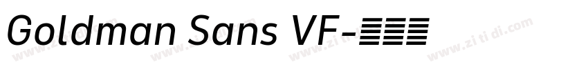 Goldman Sans VF字体转换